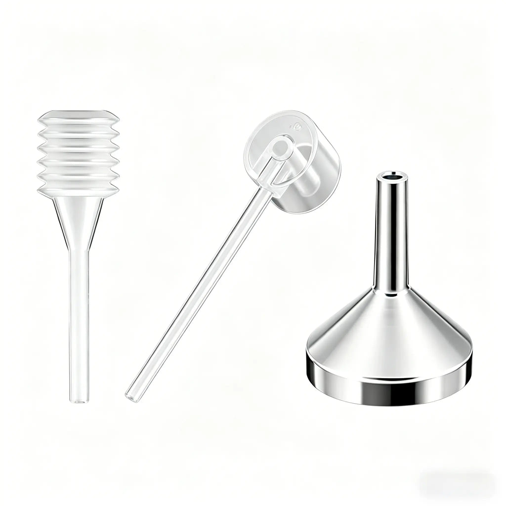 Home Supplies Multi-Pack Bundle - 3-Piece 8Ml Refillable Aluminum Cosmetic Perfume Sprays (Adjustable, ABS Rotating Mechanism, Portable Travel), Airtight Stackable Snack Containers (Maintains Freshness), XXL Rolling-Wheel Under-Bed Storage Organizers