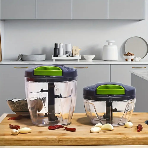 1000ML Professional Manual Vegetable Chopper - Non-Toxic Plastic Multifunctional Durable Kitchen Gadget with Detachable Stainless Steel Components, Airtight Design, Anti-Slip Surface, Fast Even Chopping, Fast Garlic Mince, Food Choppers,Sohochic