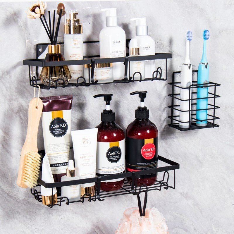 5 Pack Shower Caddy Adhesive Shower Organizer for Bathroom Storage & Kitchen