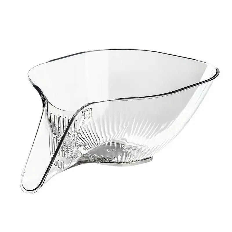 Multifunctional Polypropylene Draining Basket - Kitchen Utensils for Vegetable & Fruit Cleaning, Dry-Wet Sep. Water Filtering Household Gadget