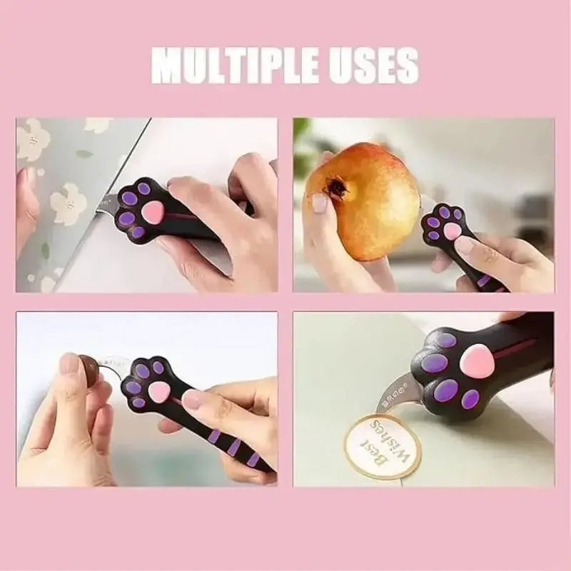 Cute Extendable Cat Paw Unboxer, Portable Lightweight Gift Opener, Easy Openers, Ideal for Women and Girls, Perfect Valentine'S Day and Anniversary Gift