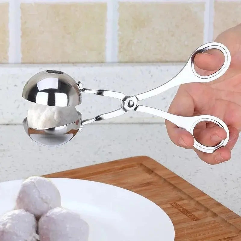 Meat Ball Maker Tool Stainless Steel Clip round Rice Ball Shaper Spoon Meatball Making Mold Non Stick Stuffed Kitchen Gadget Kitchen Utensil Kitchen Tools