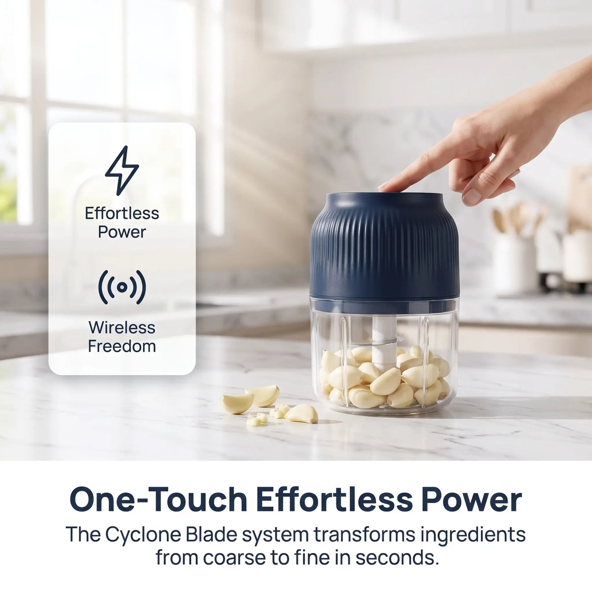 Wireless Cordless PVC Electric Mini Food Shredder - USB Rechargeable Lithium Battery Kitchen Vegetable Chopper, Multifunctional Kitchen Appliance for Minced Meat, Onion Processing, Multifunctional Kitchen Appliances