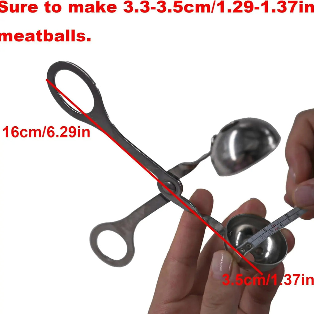 Meat Ball Maker Tool Stainless Steel Clip round Rice Ball Shaper Spoon Meatball Making Mold Non Stick Stuffed Kitchen Gadget Kitchen Utensil Kitchen Tools