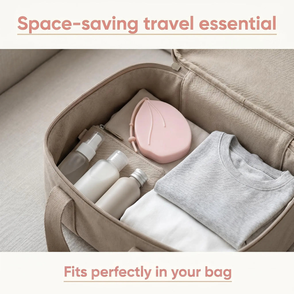 Cute Peach-Shaped Double-Layer Portable Soap Sheet Holder, Travel Soap Container for Traveling, Bathroom Home Supplies Storage Case